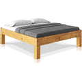 Holzoptik an dem Bettgestell mit 140 x 200 cm