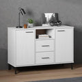 Sideboard mit einem Metallgestell und Schubladen