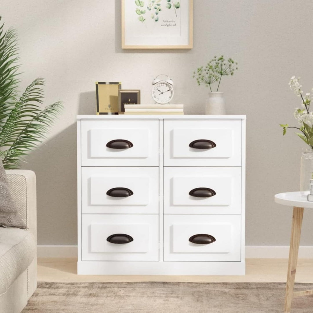 Die Gestaltung von dem Sideboard wird durch Holzwerkstoff gepraegt mit den Massen 70 x 35.5 x 67.5 cm