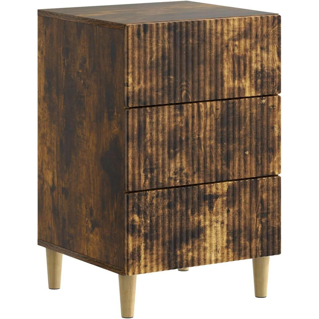 Nachttisch mit den Massen 43 x 41 x 66.5 cm in Braun