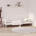 Bettgestell aus Massivholz und Kiefernholz in Weiss mit den Massen 90 x 200 cm