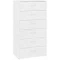 6 Schubladen treffen auf Schubladen an dem Sideboard