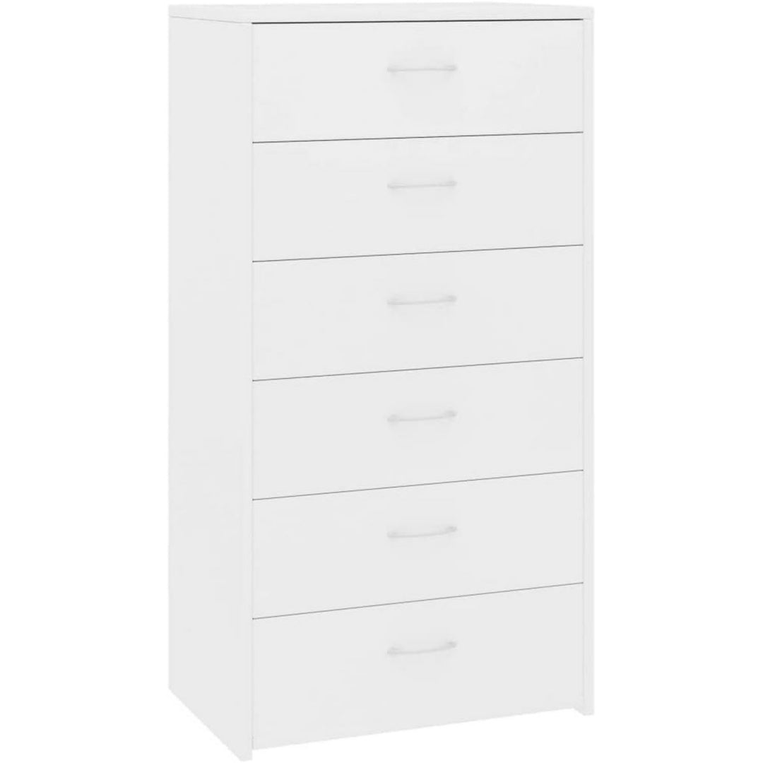 6 Schubladen treffen auf Schubladen an dem Sideboard