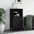 Hochschrank mit den Massen 60 x 36 x 110 cm in Schwarz