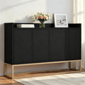 Sideboard mit verstellbaren Ablagen, 4 Tueren und geschlossenem Stauraum