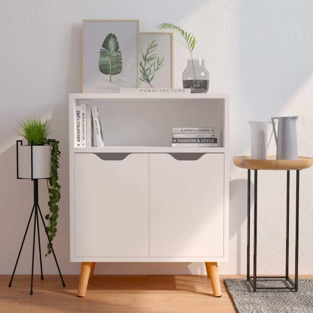 Sideboard mit den Massen 60 x 30 x 72 cm in Weiss