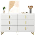 Sideboard aus Holzwerkstoff und Metall in Weiss